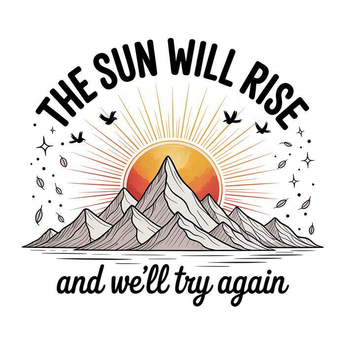 Mountain Sunrise DTF Transfer Ready to Press