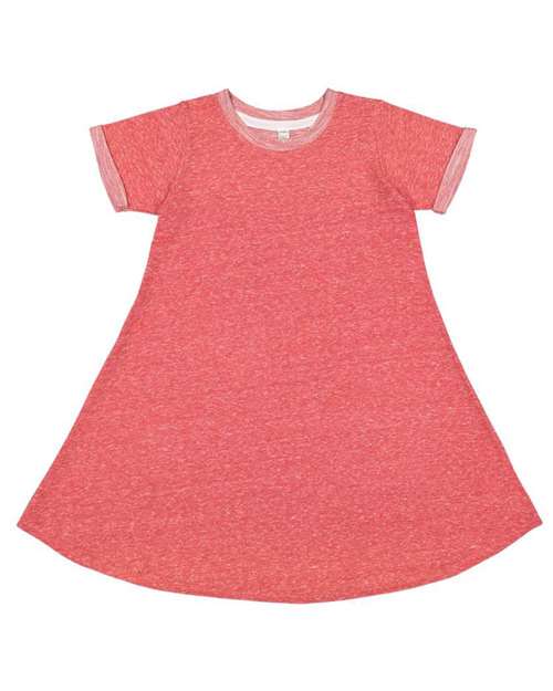 Harborside Mélange French Terry Girls' Twirl Dress