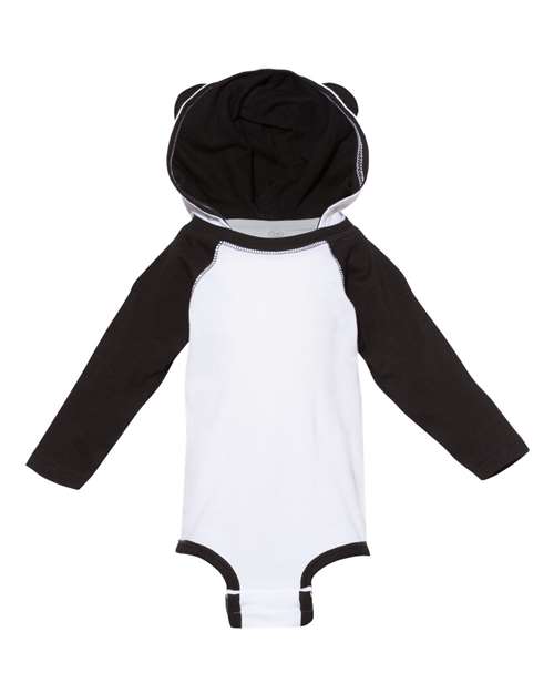 Fine Jersey Infant Character Hooded Long Sleeve Bodysuit with Ears