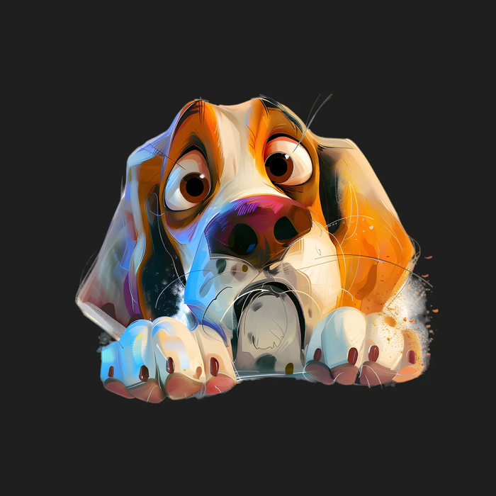 Puppy Eyes DTF Transfer Ready to Press