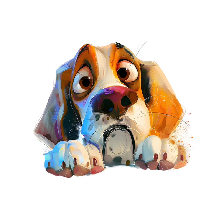 Puppy Eyes DTF Transfer Ready to Press