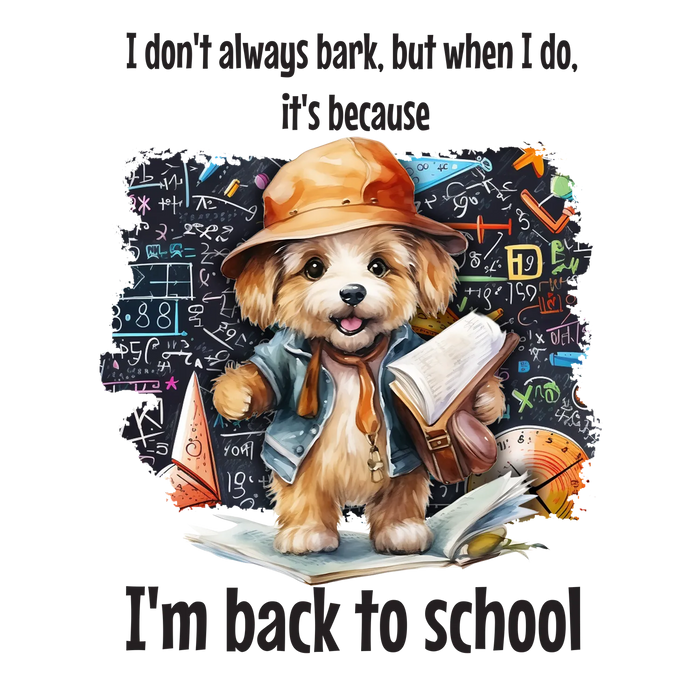 Back to School DTF Transfer Ready to Press