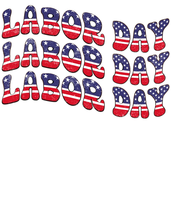 Labor Day Apparel DTF Graphic Transfer