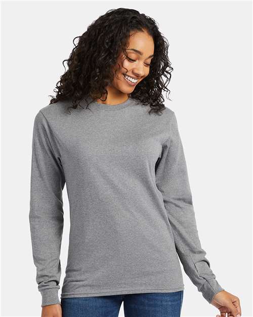 Hanes - Essential-T Long Sleeve T-Shirt - M - 5286