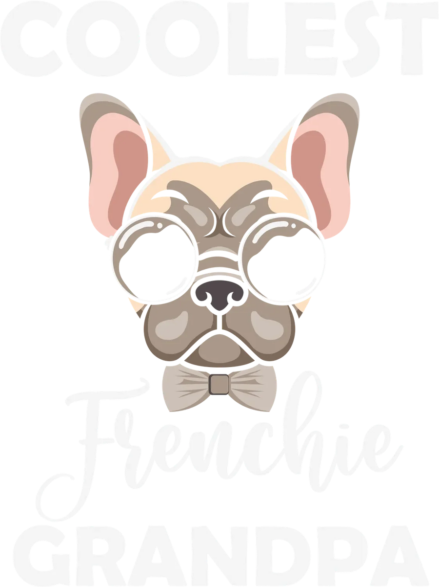 Coolest Frenchie Grandpa DTF Transfer