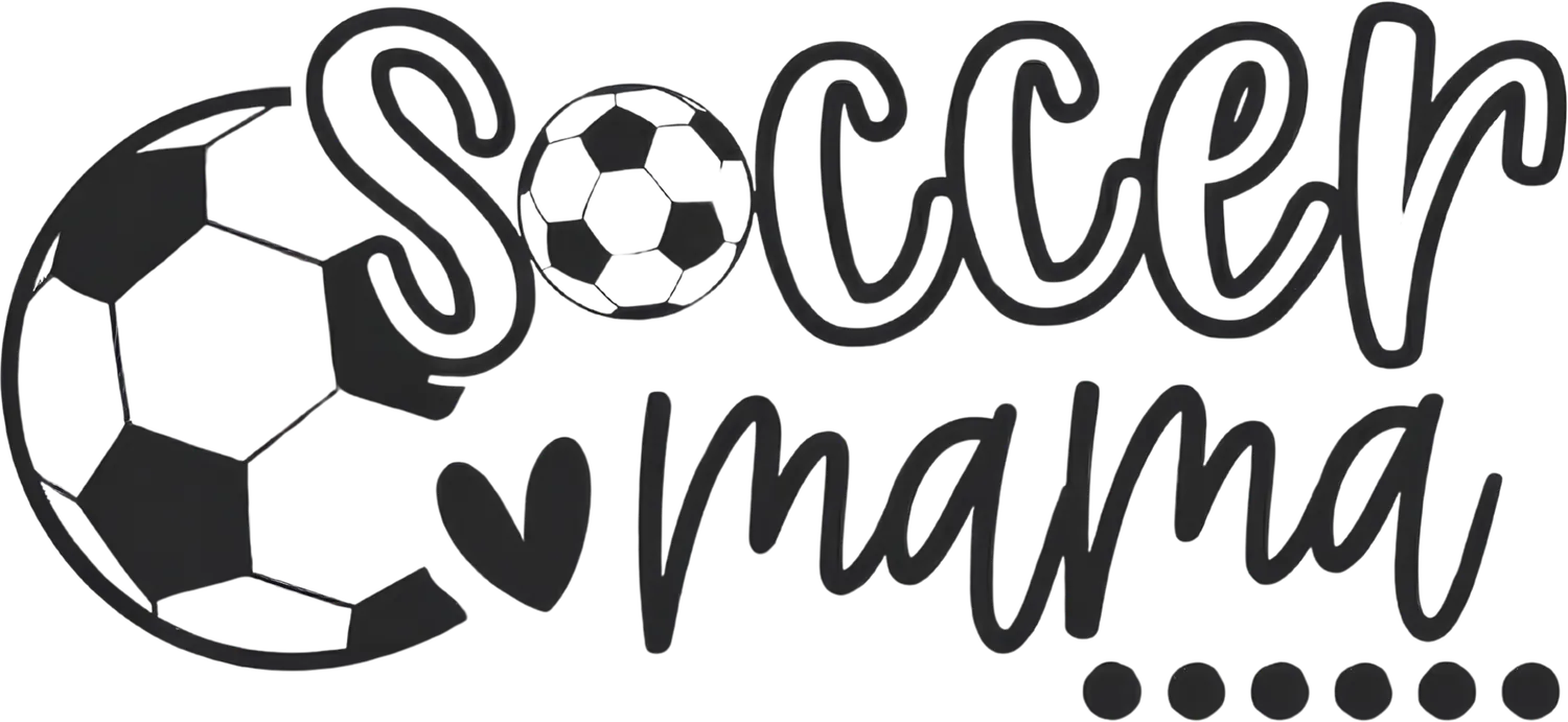 Fußball-Mama DTF-Transfer, fertig zum Pressen