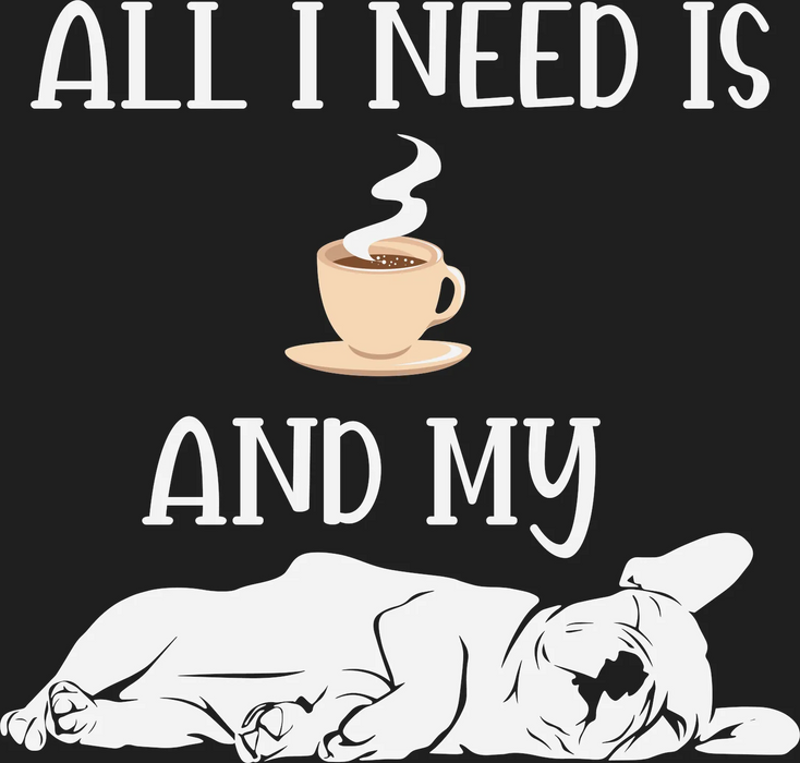 Coffee & Dog DTF Transfer Ready to Press