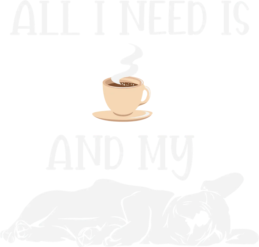 Coffee & Dog DTF Transfer Ready to Press