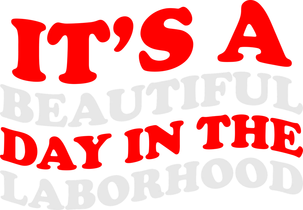 Beautiful Day DTF Hood Style Transfer