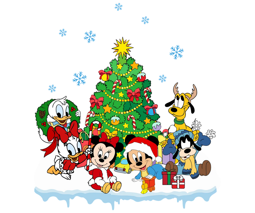 Christmas Cartoon DTF Transfer Ready to Press