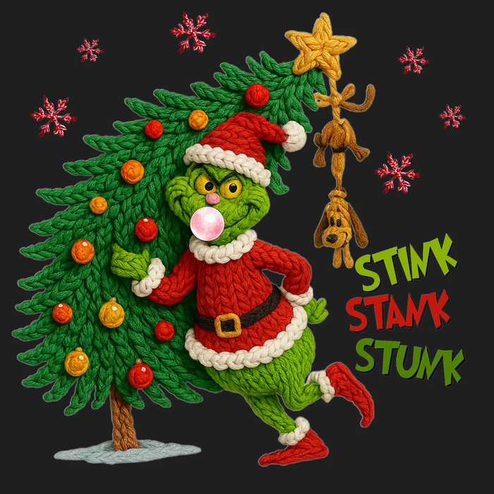 Christmas Grinch DTF Transfer Ready to Press