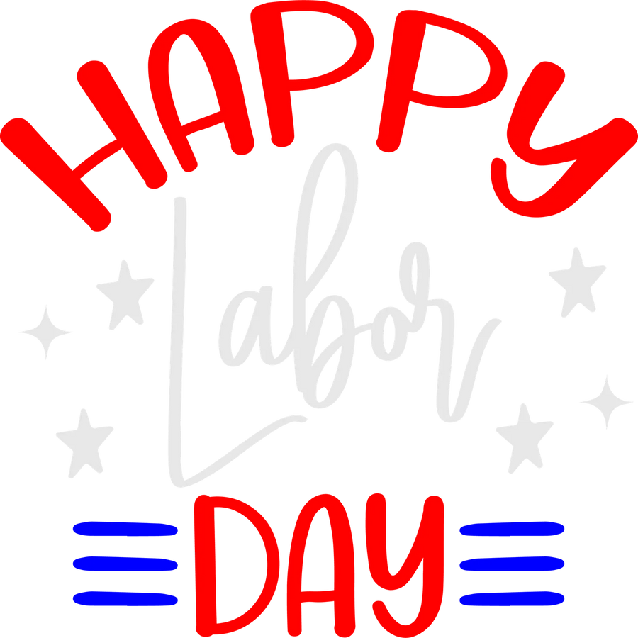 Labor Day DTF Apparel Transfer Graphics