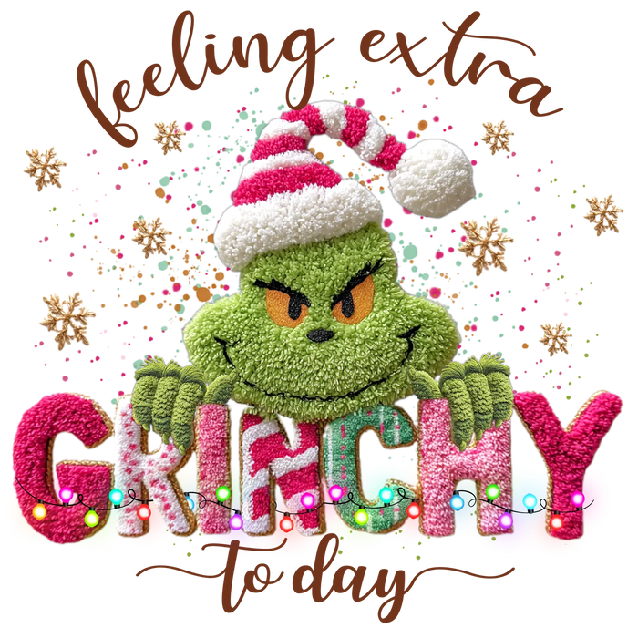 Christmas Grinch DTF Transfer Ready to Press