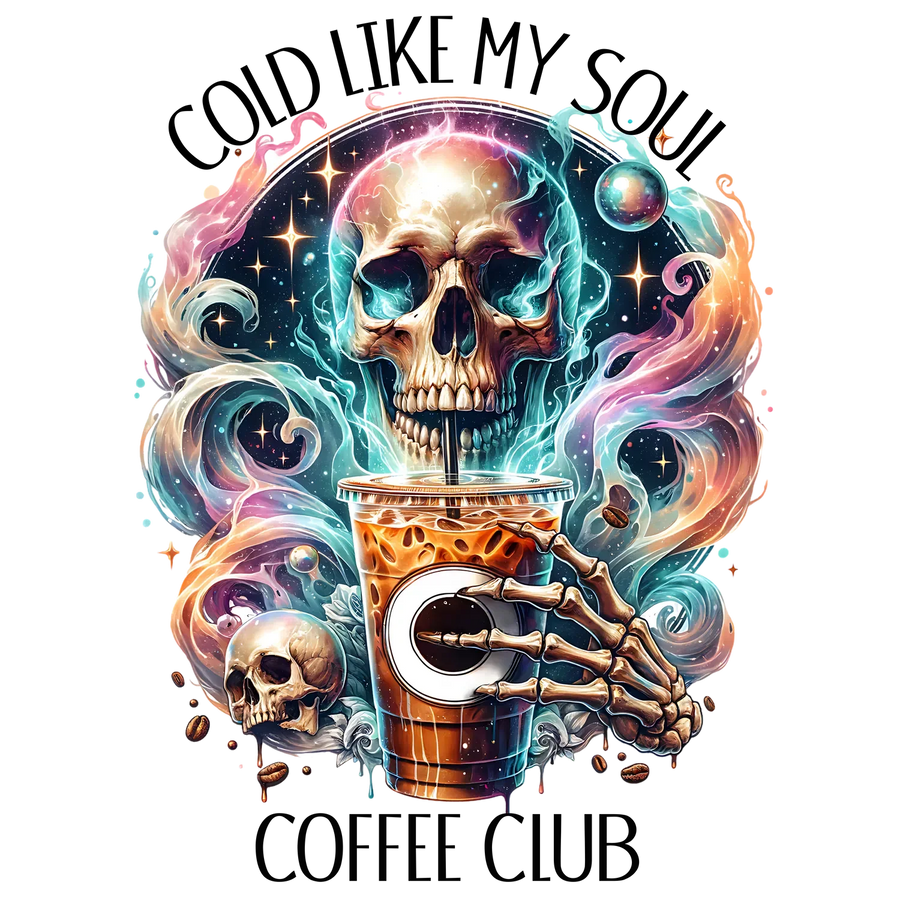 Cosmic Skull DTF Transfer – Bügelfertig
