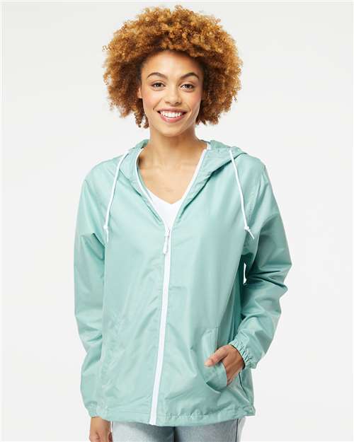 Independent Trading Co. - Lightweight Windbreaker Full-Zip Jacket - M - EXP54LWZ