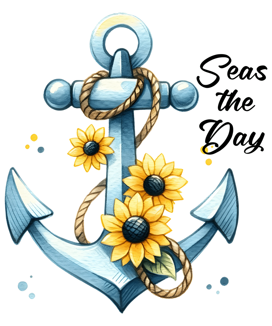 Seas The Day Summer Design - DTF Ready To Press