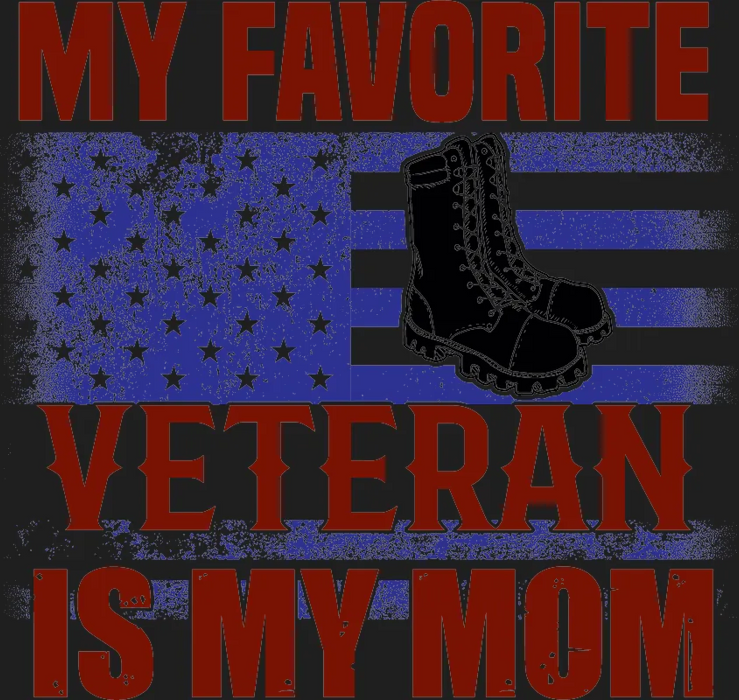 Veteran Mom DTF Transfer Ready to Press