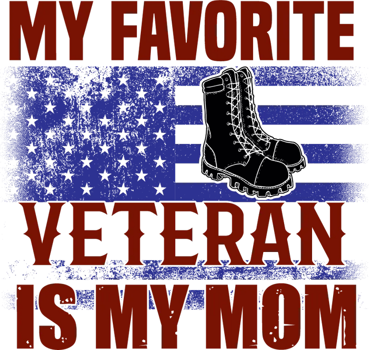 Veteran Mom DTF Transfer Ready to Press
