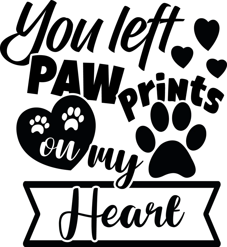 Paw Love DTF Transfer Ready to Press