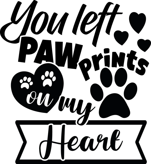 Paw Love DTF Transfer Ready to Press