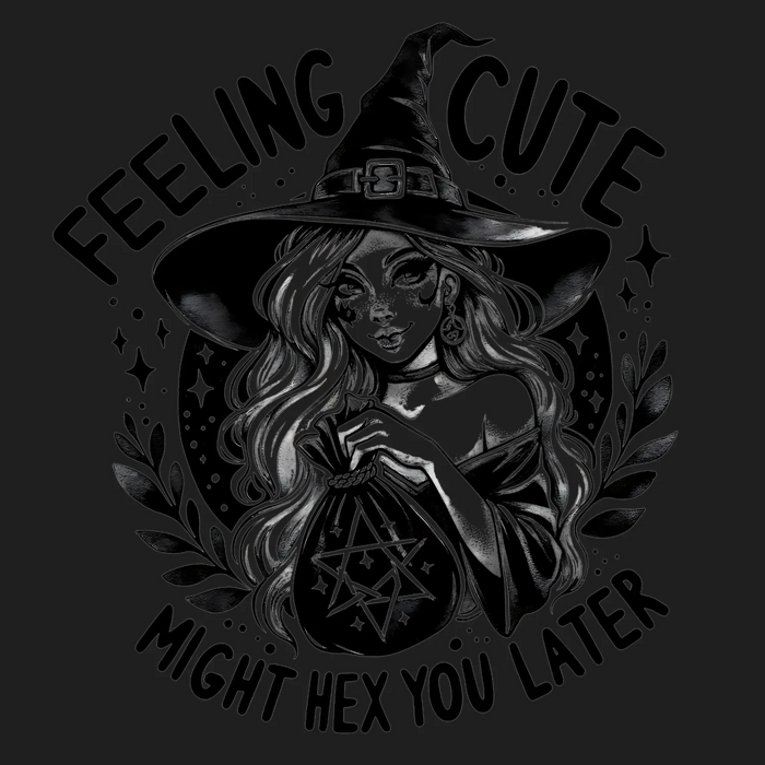 Hexen-Vibes DTF-Transfer bügelfertig