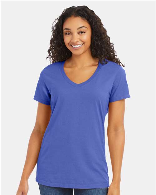 Garment-Dyed Women's V-Neck T-Shirt