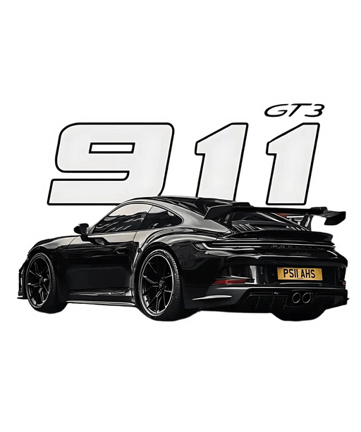 911 GT3 Sports Car - DTF Ready to Press (original)