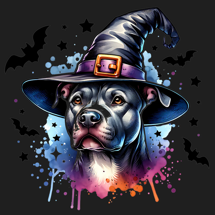 Halloween Dog Witch DTF Transfer Ready to Press