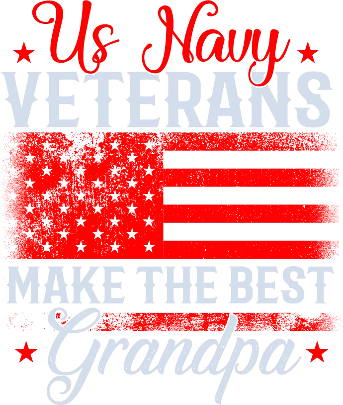 US Navy Veterans Best Grandpa DTF Transfer