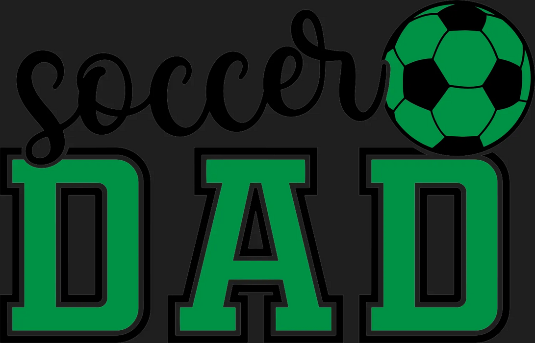 Soccer Dad DTF Transfer Ready to Press