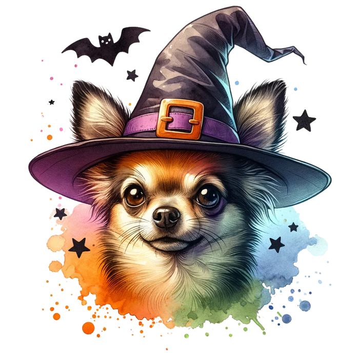 Halloween Chihuahua DTF Transfer Bügelbild Pressfertig