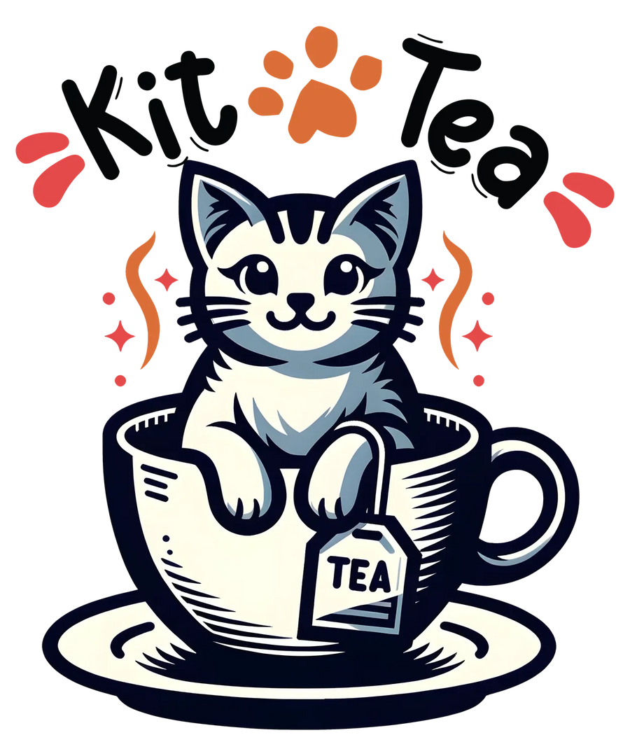 Kitty Tea Cup DTF Transfer Ready to Press