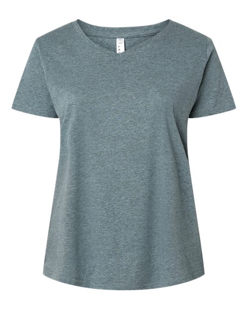 Curvy Collection Women's Fine Jersey V-Neck Tee