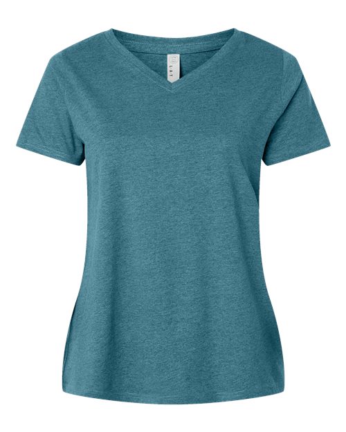 Curvy Collection Women's Fine Jersey V-Neck Tee