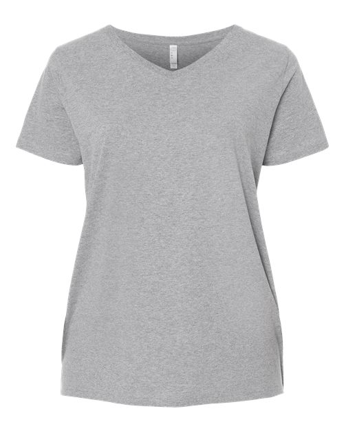 Curvy Collection Women's Fine Jersey V-Neck Tee