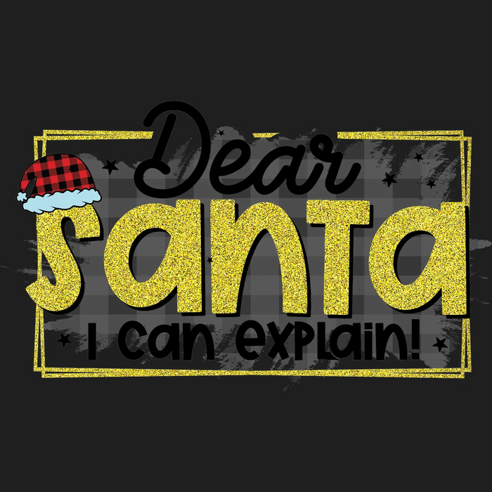 Santa Holiday DTF Transfer Ready to Press