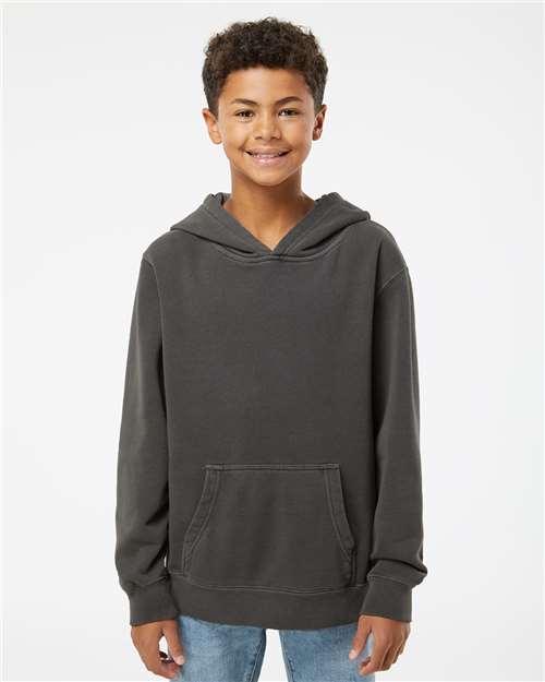 Youth Midweight Pigment-Dyed Hooded Sweatshirt