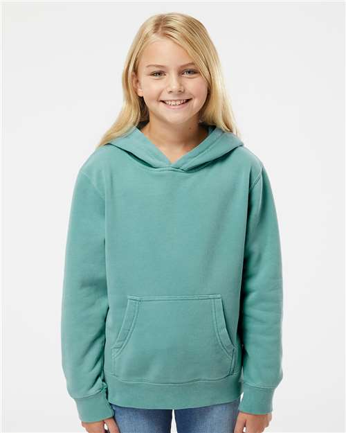 Youth Midweight Pigment-Dyed Hooded Sweatshirt