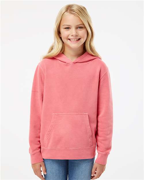 Youth Midweight Pigment-Dyed Hooded Sweatshirt