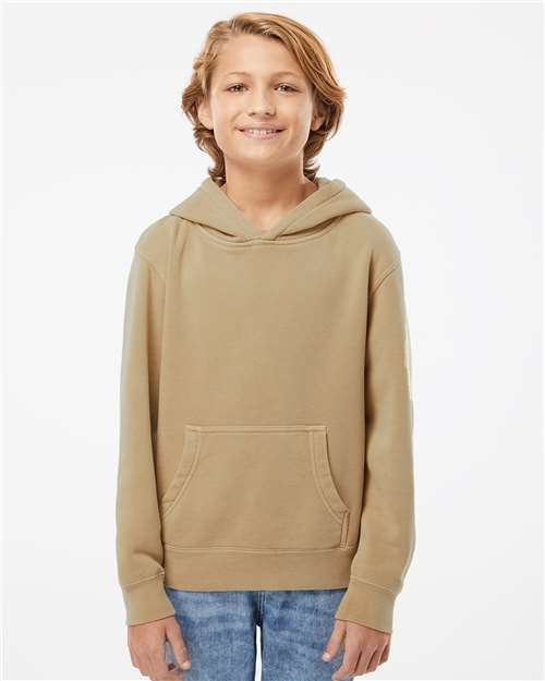 Youth Midweight Pigment-Dyed Hooded Sweatshirt