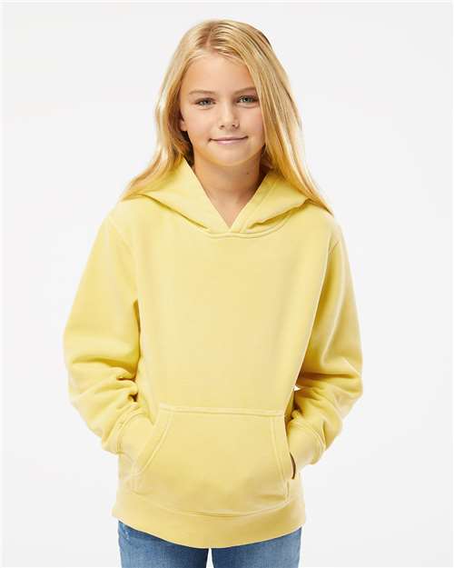 Youth Midweight Pigment-Dyed Hooded Sweatshirt