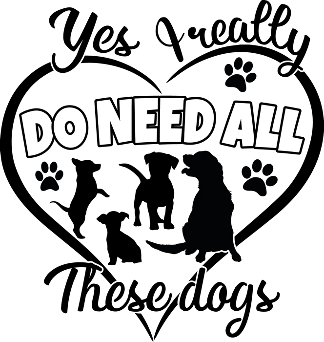 Dog Paw Print DTF Transfer Ready to Press