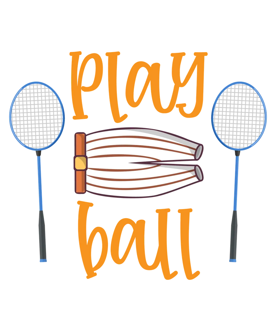 Play Ball DTF-Transfer Bereit zum Pressen