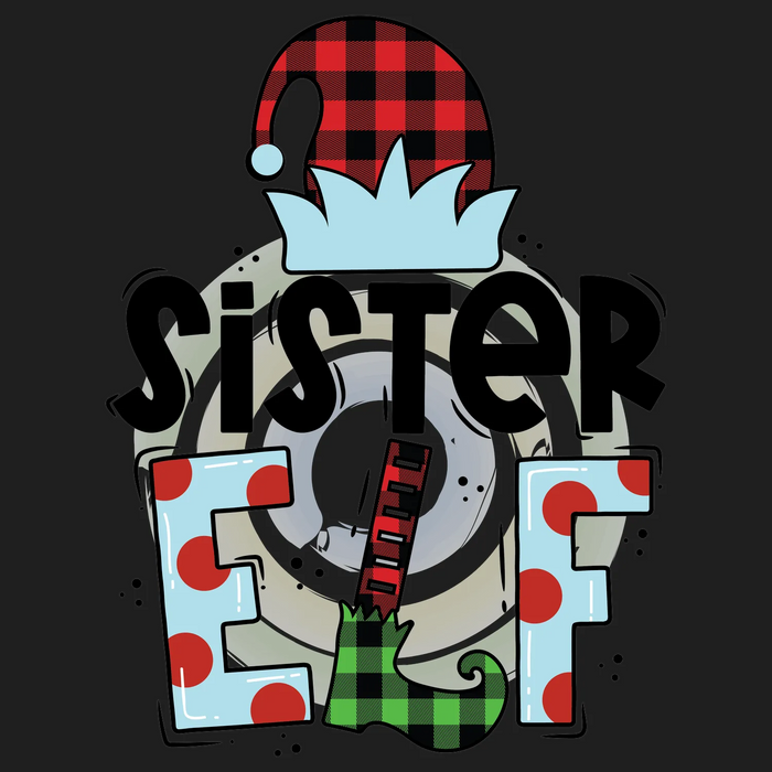 Sister Christmas DTF Transfer Ready to Press