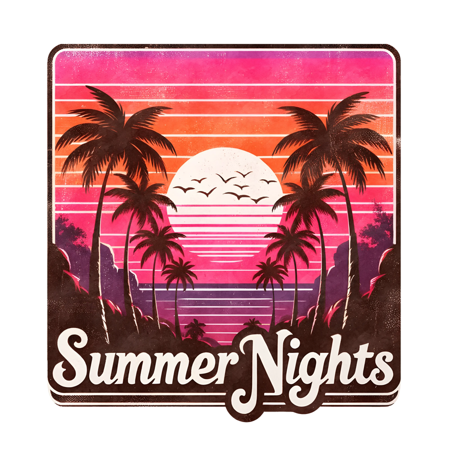 Summer Nights Design - DTF Ready To Press