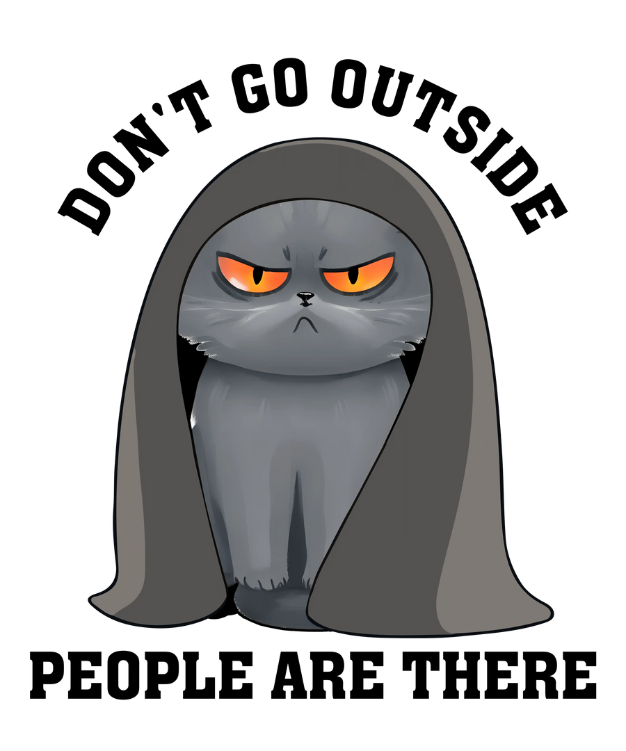 Funny Cat Design - DTF Ready To Press