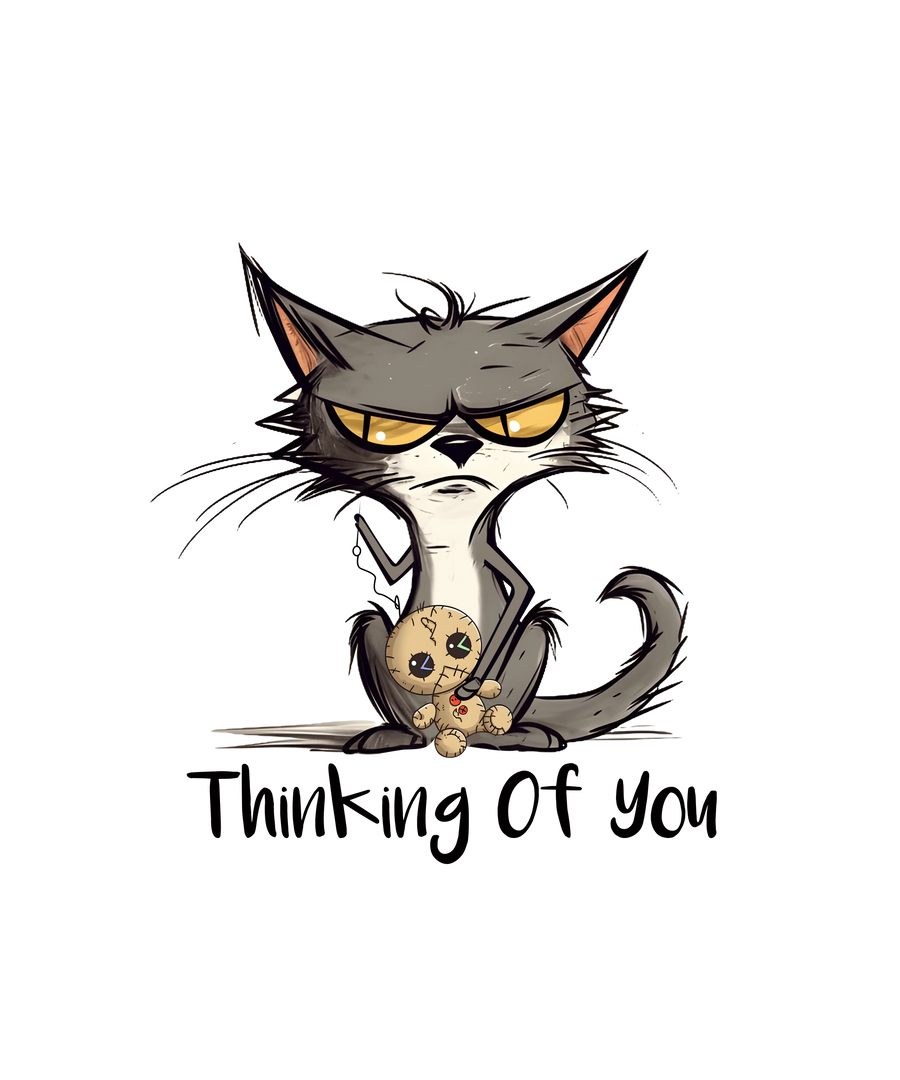 Funny Animal Cat Design - DTF Ready To Press