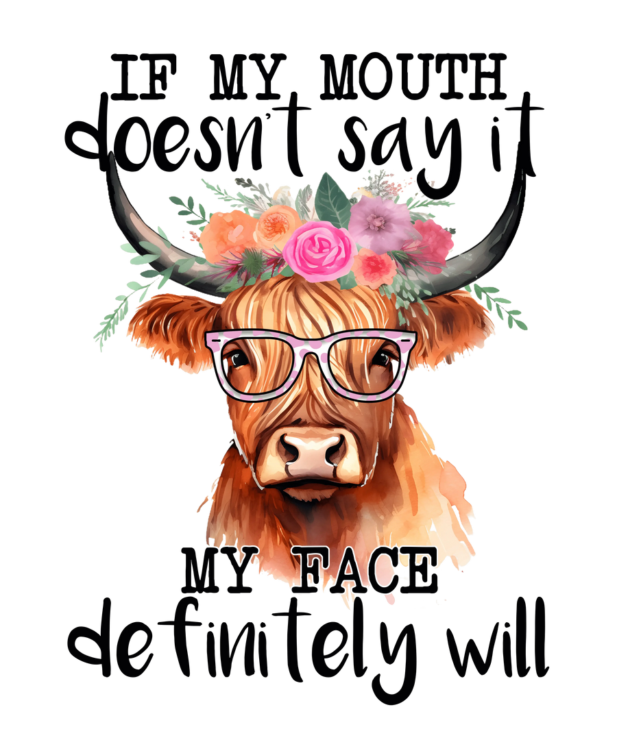 Funny Cow Design - DTF Ready To Press