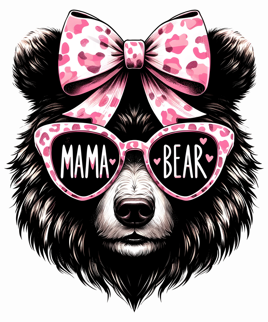 Mama Bear Design - DTF Ready To Press