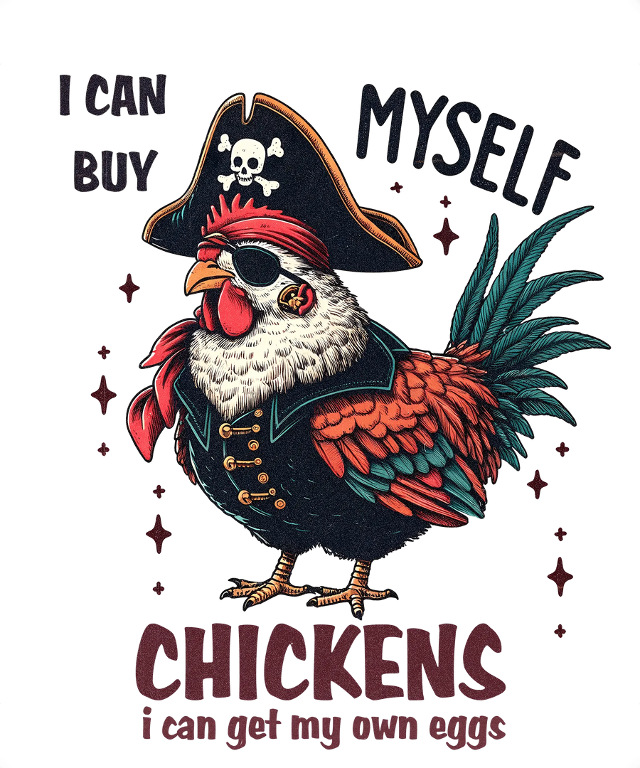 Funny Chicken Design - DTF Ready To Press